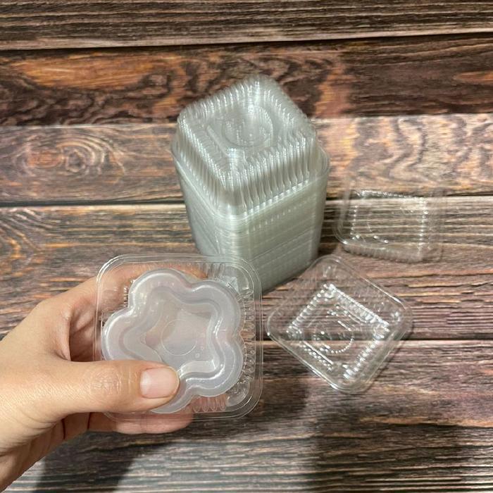 Tray Mika Puding Mini Isi 10Pcs/ Alas Mika Puding Mini / Tray Mika Mooncake