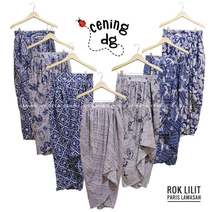 rok lilit batik bahan paris lawasan