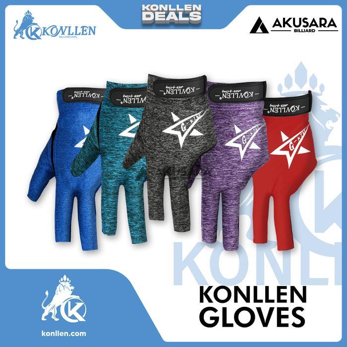 ORIGINAL Konllen Glove Sarung Tangan Billiard Size L & XL ginal READY STOCK