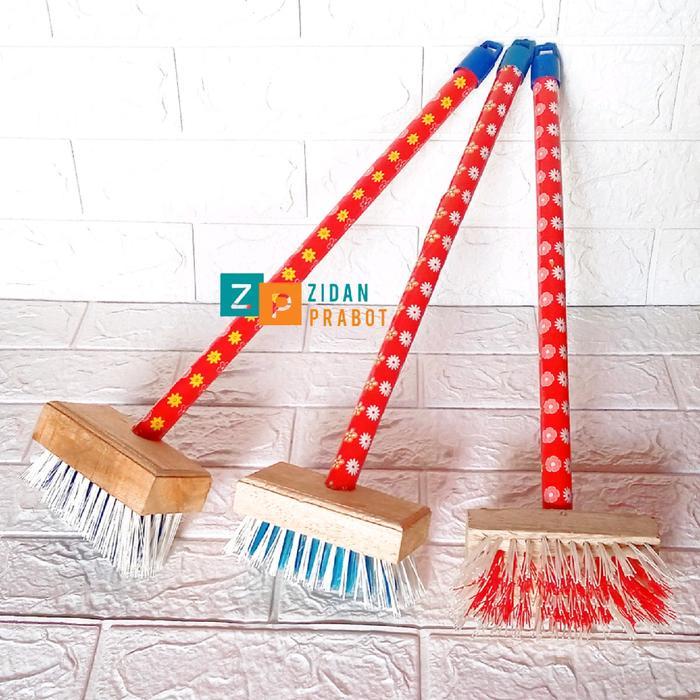 Sikat Lantai Gagang Kayu Sikat Kamar Mandi