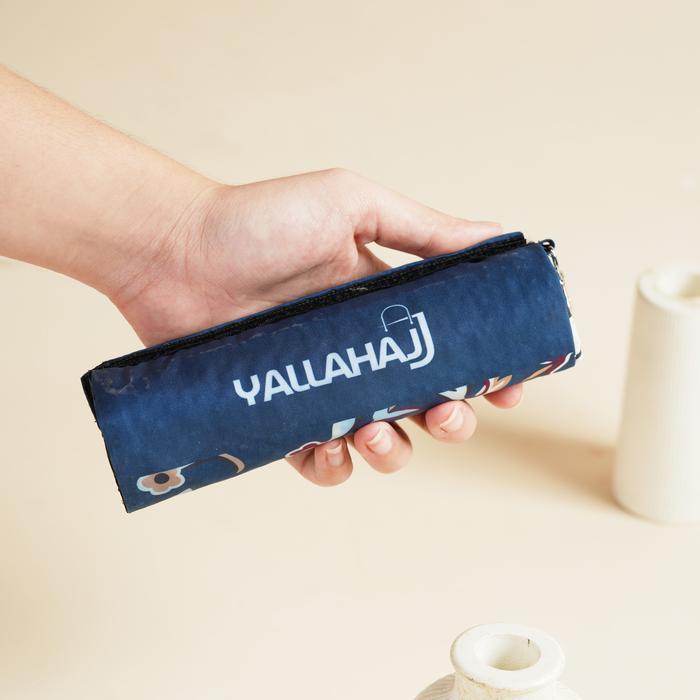 Yallahajj Sajadah Travel Premium Lipat/Gulung Motif Raudhah Bahan Waterproof Lapis Anti Slip