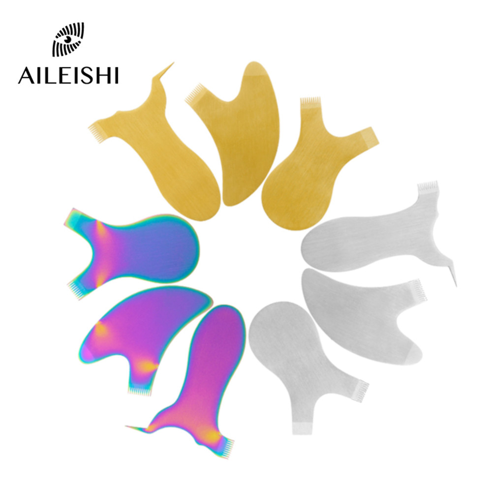 Reuseable Metal Eyelash Brush Clean Comb Y Shape Grafted Eyelashes Brushes Lifting Curler Eye Lash