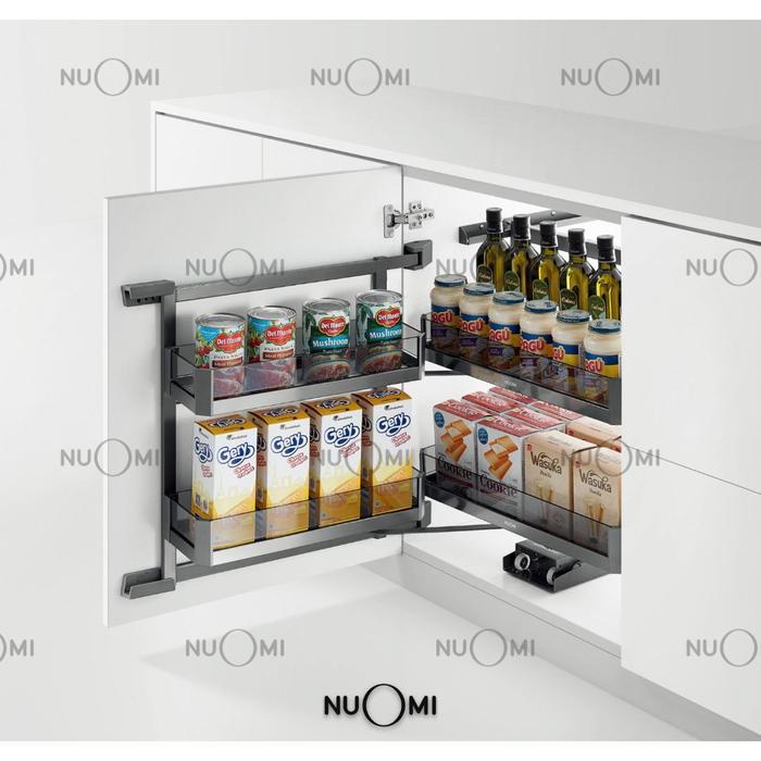 NUOMI Amethyst Mini Rak Lemari Snack Multifungsi Rak Dapur Cabinet Base Cabinet Mini Pantry Roll -