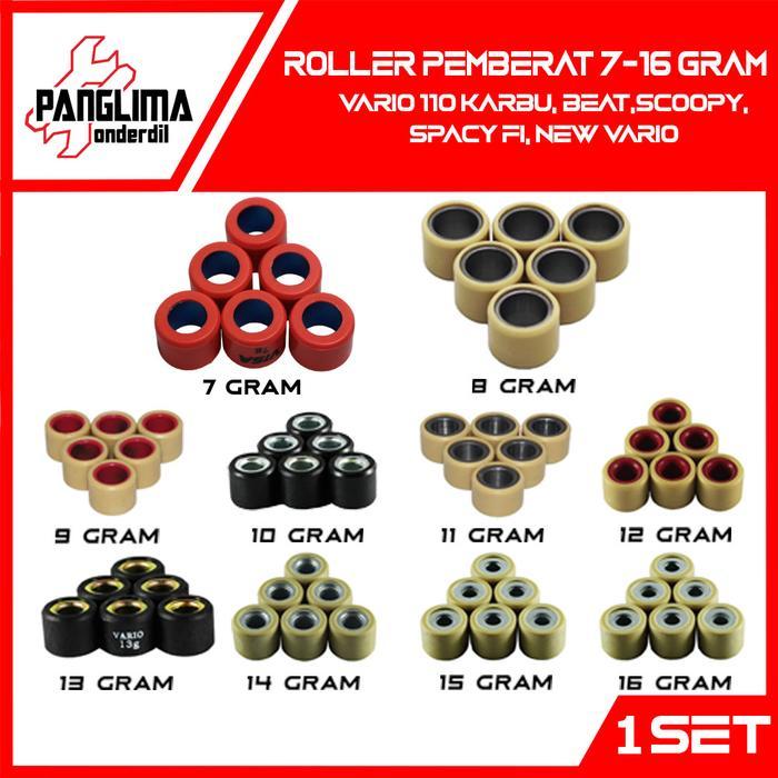 ROLLER PEMBERAT VARIO 110 & BEAT FI & SCOOPY FI & SPACY FI 8-16 GRAM