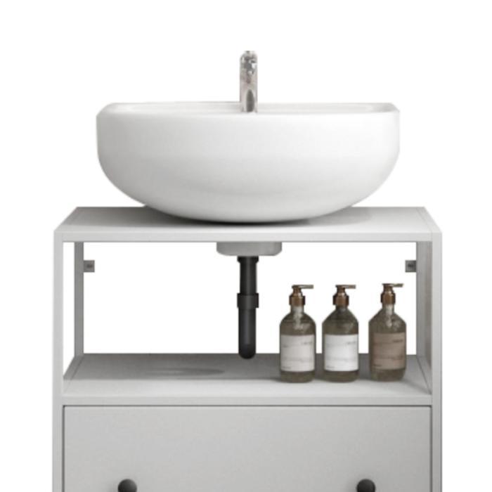 Informa Sierra Kabinet Dengan Laci Penyimpanan - Putih Vanity Tempat Sabun Wastafel Rak Kamar Mandi