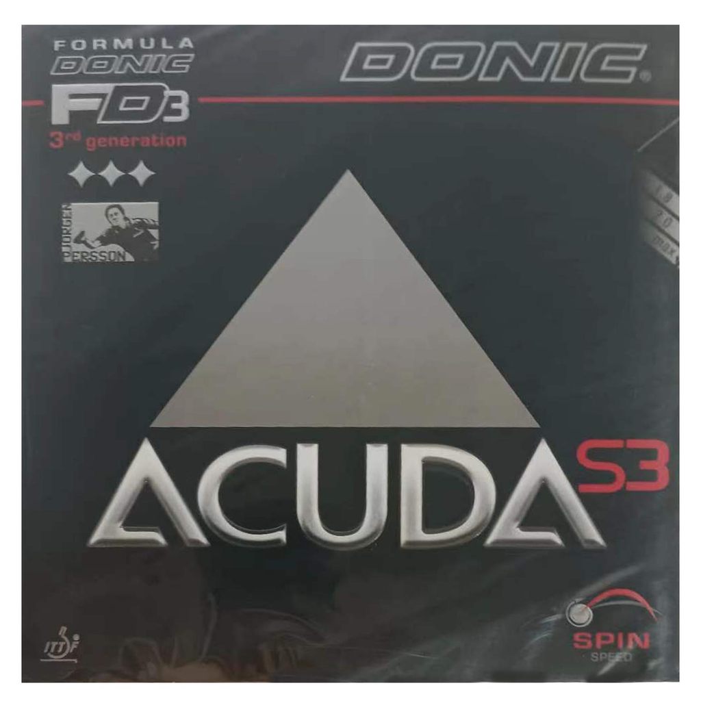 DONIC ACUDA S3 Table Tennis Rubber Made in Germany Spin All-around pimples in with sponge ping pong 