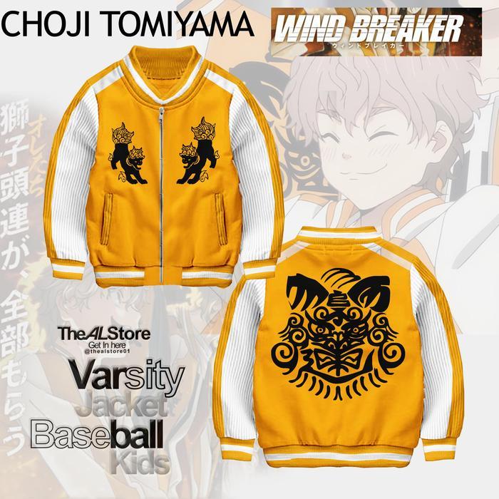 TERLARIS Jaket Shishitoren Tomiyama Choji / Jaket cosplay Shishitoren / wind breaker anime READY