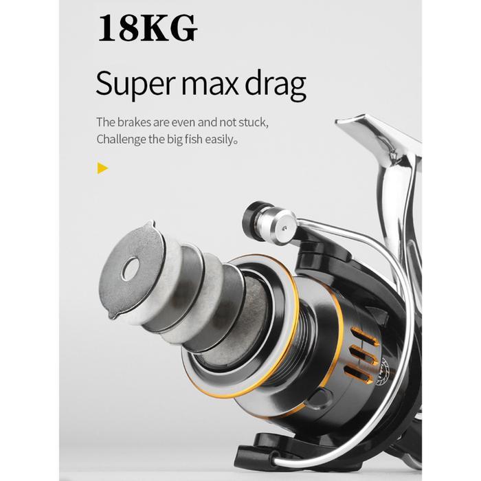 Reel Pancing Metal kuat bagus, katrol pancing banyak ukuran