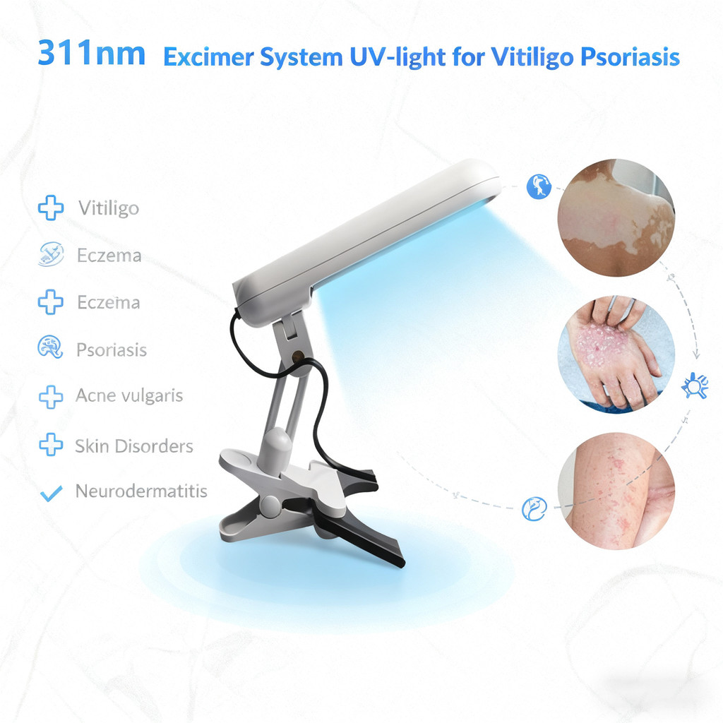 UVB NarrowBand Phototherapy Lamp 311nm Ultraviolet Lamp For Vitiligo UV Narrowband Medical Light