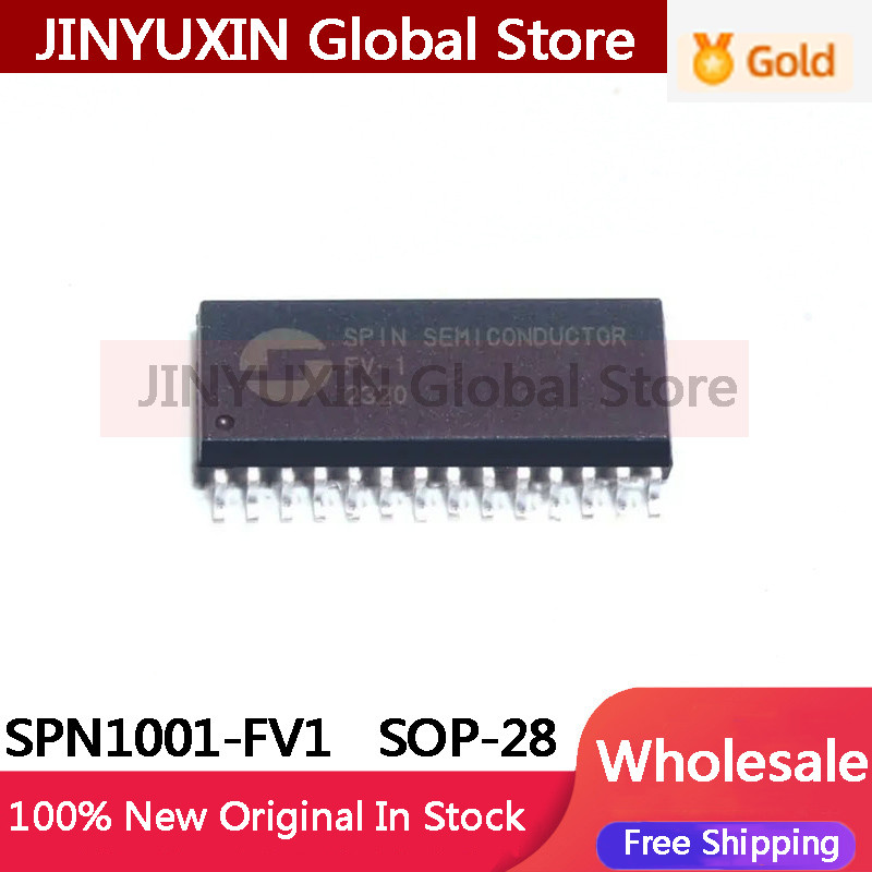 1-10PCS 100% New Original SPN1001-FV1 FV-1 SOP-28 SPIN Audio Chip IC In Stock