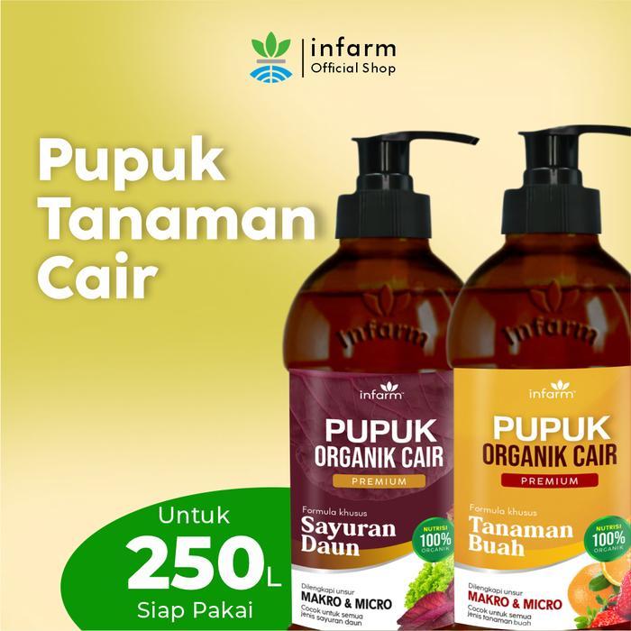INFARM - Pupuk Infarm Tanaman Hias Pupuk Organik Cair Tanaman Daun Sayur 500mL POC Kompos Infarm