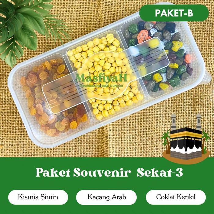Paket Souvenir Thinwall 3 Sekat 3 Thinwal Paket Souvenir Haji Umrah Hampers Haji Umrah Oleh Oleh