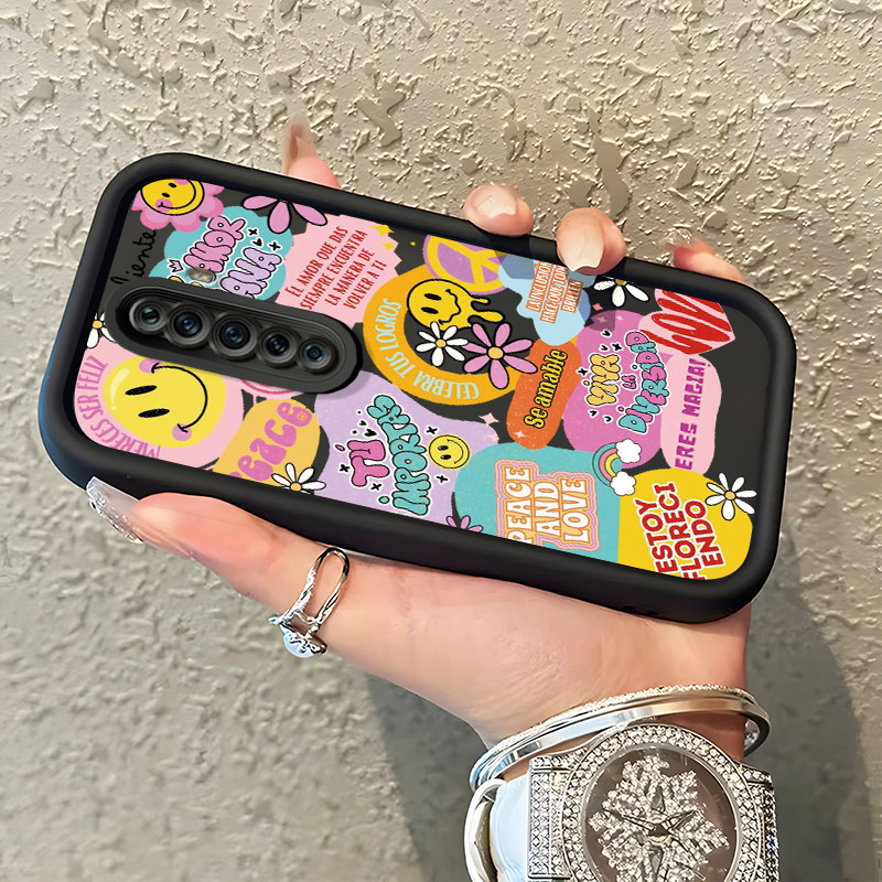 Casing Hp Untuk OPPO Reno 2F Reno 2Z Reno2 F Reno2 Z Case Casing Label warna pola Kasus HP Tangga La