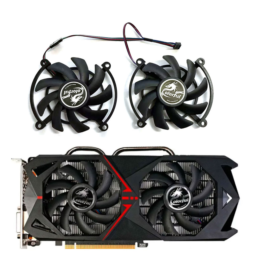 LZQL 85MM 4PIN GTX1060 GPU Fan for Colorful GTX1060 GeForce GTX1070 GAMING GTX 1060 1070 iGame S