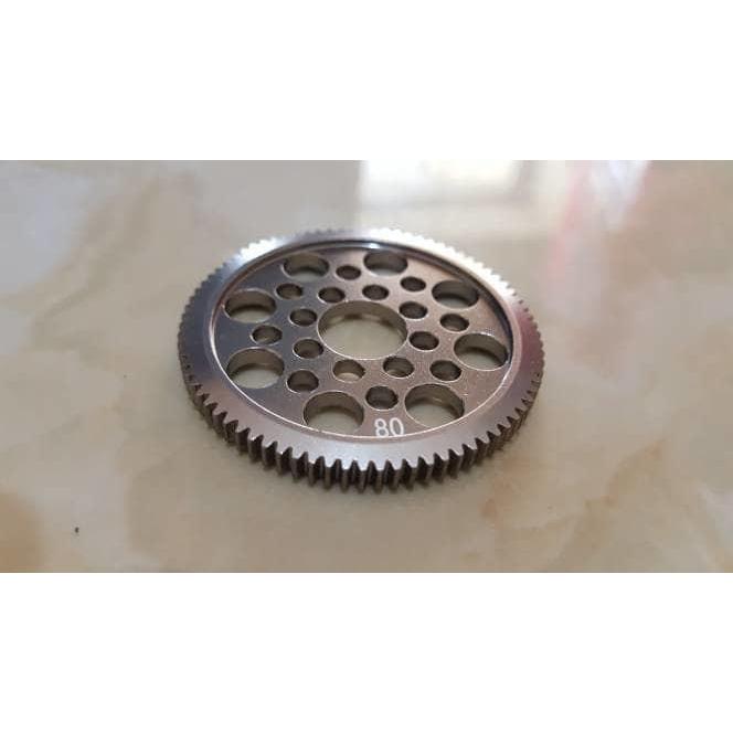 SAKURA ALLOY 7075 METAL 48P SPUR GEAR 80 TOOTH 80T FOR 1/10 DRIFT RACE