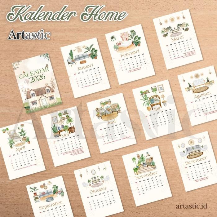 Kalender Aesthetic 2026 Kalender 2026 Kalender Meja Kalender Estetik 2026 Kalender Aesthetic