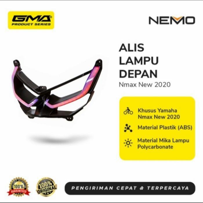 Alis Lampu Depan Lazy Eyes New Nmax 2020 Nemo Gma -Merah