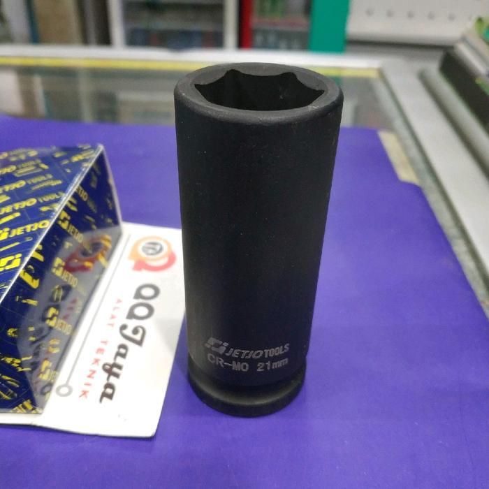Kunci sok impact 21 mm panjang - deep impact jetjo tools