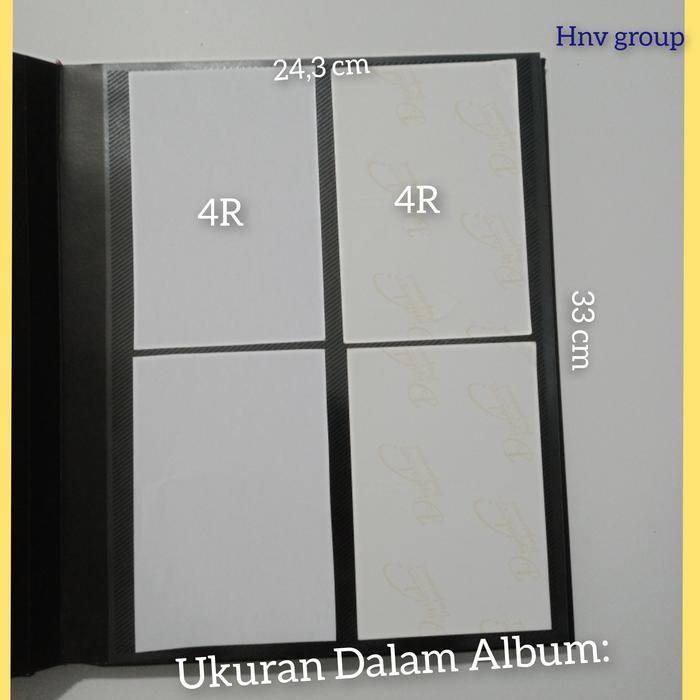 "New" Album Foto Besar Magnetic Blacksheet 3R 4R 5R 10R
