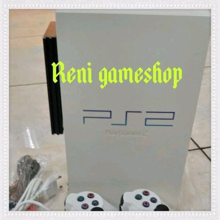TERLARIS Reni gameshop PlayStation 2 FAT Model NA Putih HDD 500GB Full Game Paket Komplit PS2