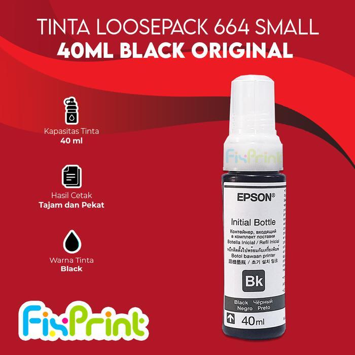 Tinta Epson 664 Loosepack 40ml Black Cyan Magenta Yellow Original
