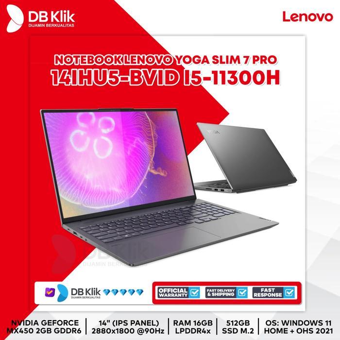 Notebook LENOVO Yoga Slim 7 Pro 14IHU5-BVID i5-11300H 16/512 MX450 14"