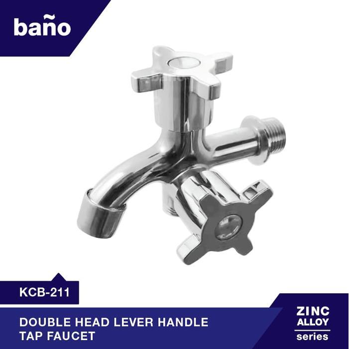 KRAN AIR CABANG 2 KRAN SHOWER DOUBLE KERAN MESIN CUCI