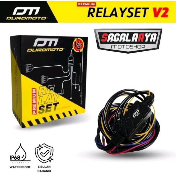 Relay Set Duromoto Dm Original For M1 X1 M3 M5 M6 Lampu Sorot Touring