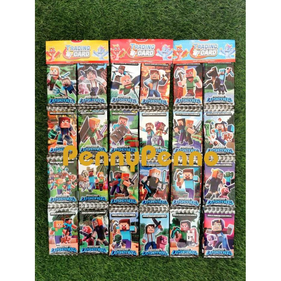 (10 Pack = 100 Kartu) Kartu Trading Card Roblox / One Piece / Minecraft Legends