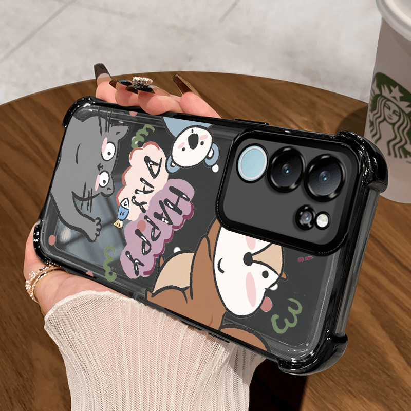 Casing Hp Untuk VIVO V29 5G V29 Pro 5G Case Casing HP Softcase Ponsel Soft Shell dengan Empat sudut 