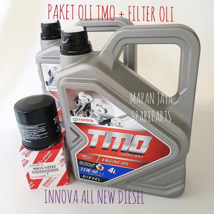 PAKET OLI TMO DIESEL DAN FILTER OLI INNOVA REBORN DIESEL GOJEK GRAB