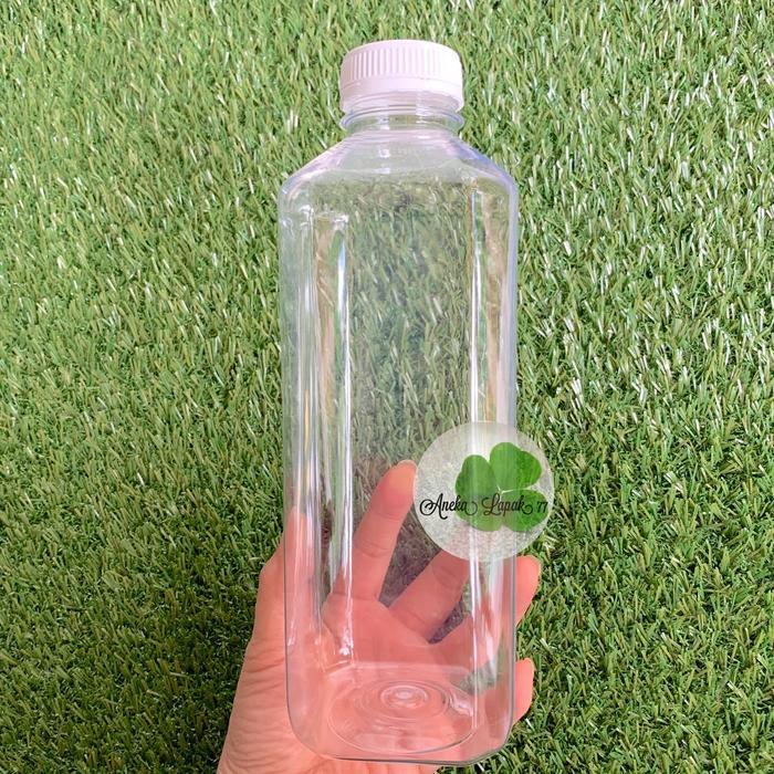 "New" Botol kick 1000 ml kotak tebal botol plastik 1 liter 1000 ml