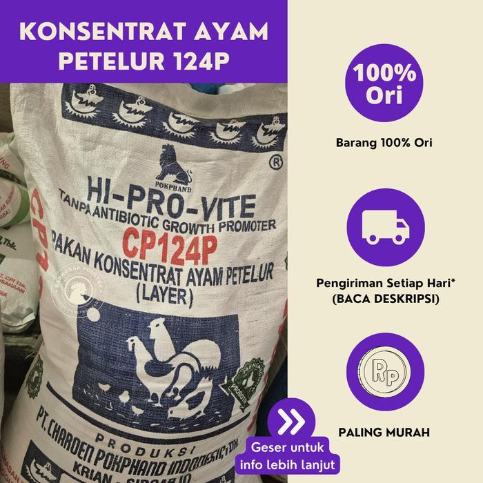 Pakan Konsentrat Ayam Petelur 124P 1 Kg
