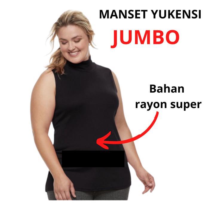 Manset Yukensi Wanita Jumbo Rayon super Atasan Dalaman Tank Nyaman Lembut Kerah Outer Singlet Melar