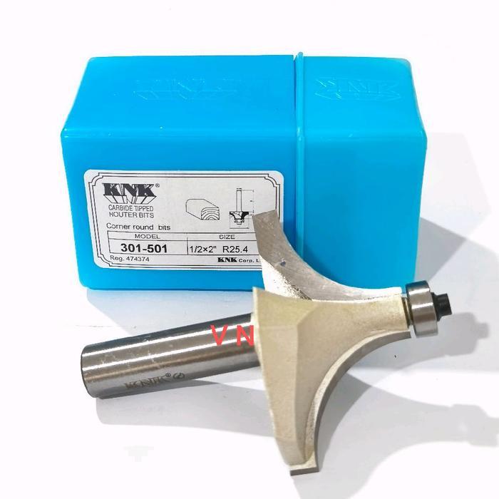 Mata Profil/Router Bit/Round Over Bit 25 Mm (301-501) As 1/2 Inch Knk
