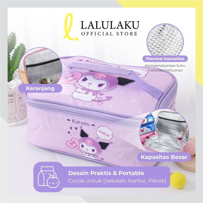 "New" Tempat Bekal Karakter Lunch Bag Handel Tas Bekal Anak TK SD PAUD Anak Laki-laki Perempuan