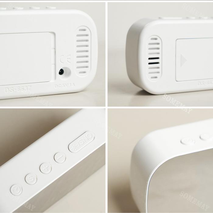 SOMEMAY Digital Jam Weker Mini Mode Alarm 6637/ Jam alarm dinding / Jam dinding digital LED