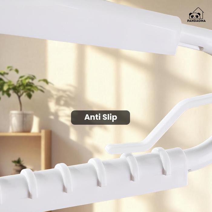 Pandaoma Hanger Tarik Gantungan Baju Tarik Hanger Handuk Hanger Panjang
