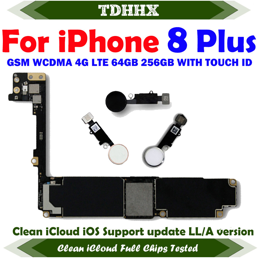 Clean Icloud Motherboard For 8 Plus 8+ 8Plus Full Chi Mainboard Working Plate Support Updoate With