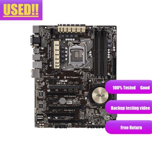 Asus Z97-A Desktop Motherboard Z97 Lga 1150 For Core I7 I5 I3 Ddr3 3 Usb3.0