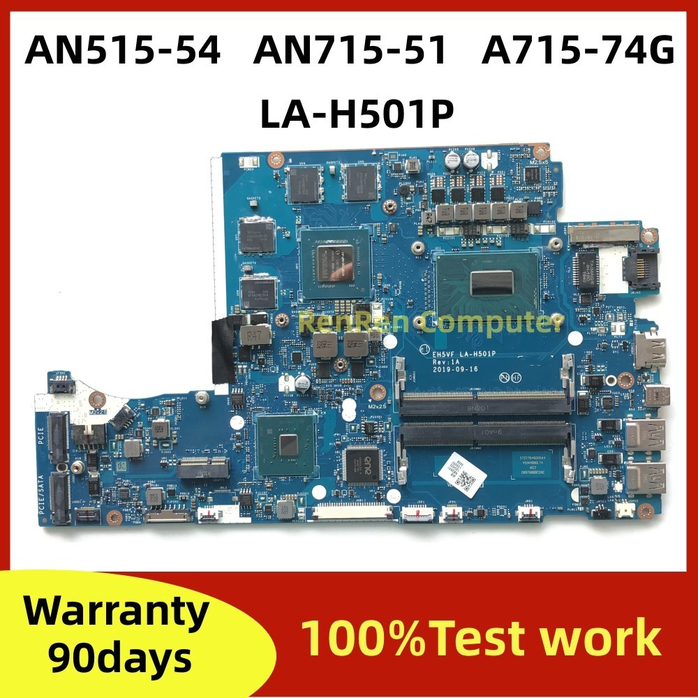Eh5Vf La-H501P For Acer An715-51 An515-54 A715-74G N18C3 Laptop Motherboard With I5 I7 Cpu Gtx1050