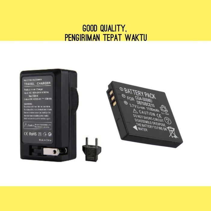 Charger & Baterai Lumix DMC FS3 FS5 FS20 FX55 FX520 Batre Casan