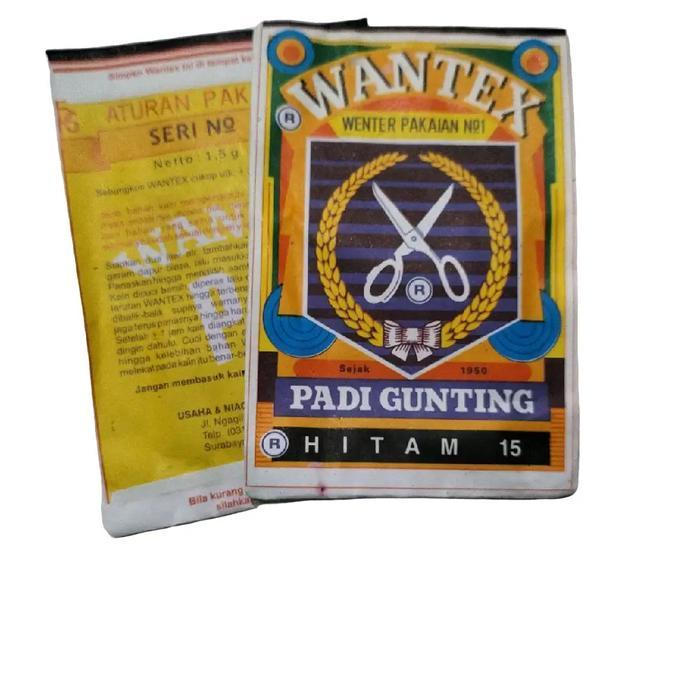 Pewarna Pakaian Wantex Hitam padi gunting permanen Stationery