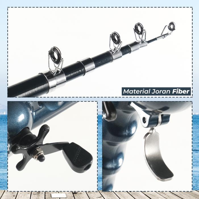 JORAN PANCING TELESCOPIC BISA DILIPAT-FOLDABLE FISHING ROD-JEJER