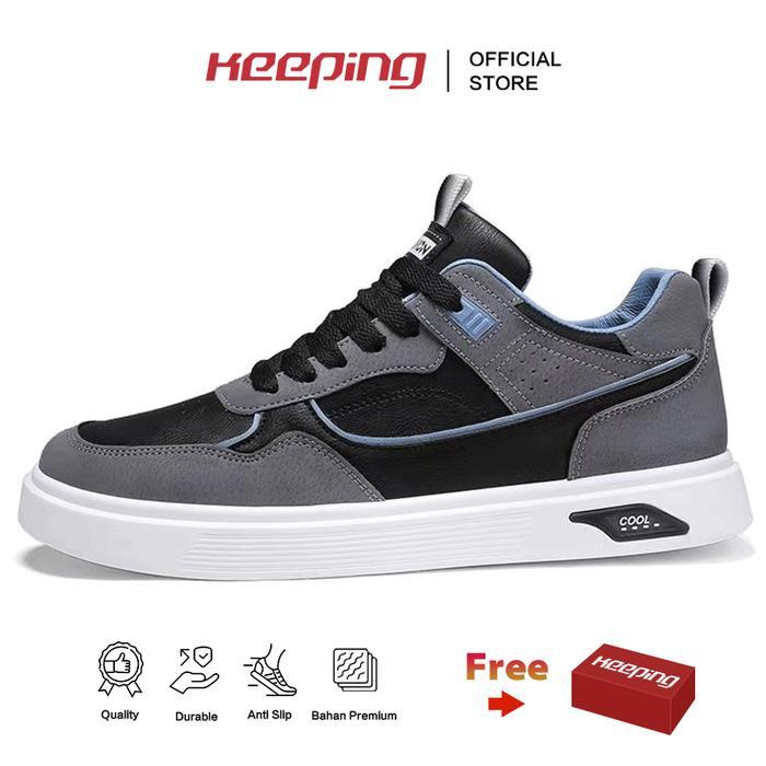Keeping Sepatu Pria Sneakers Cowok Dewasa Keren Sepatu Kerja Kuliah Travelling Sepatu Olahraga