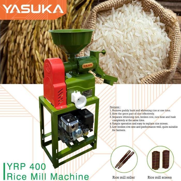 Mesin Penggiling Gabah Padi Beras YASUKA YRP-400 / Mesin Polisher Gilingan Padi YRP 400 - Mesin Slep