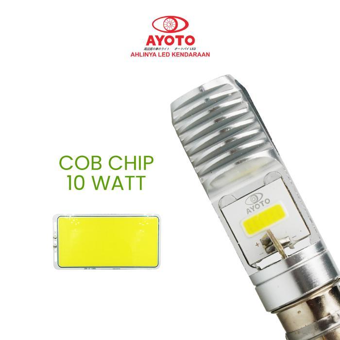 Lampu Depan Led Motor Ayoto M5A Ac/Dc Watt 10 Piringan Kaki 3