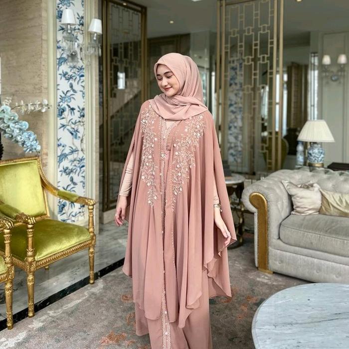 Znbgallery Ghina Kaftan Free Manset Inner Belt & Turban Terlaris