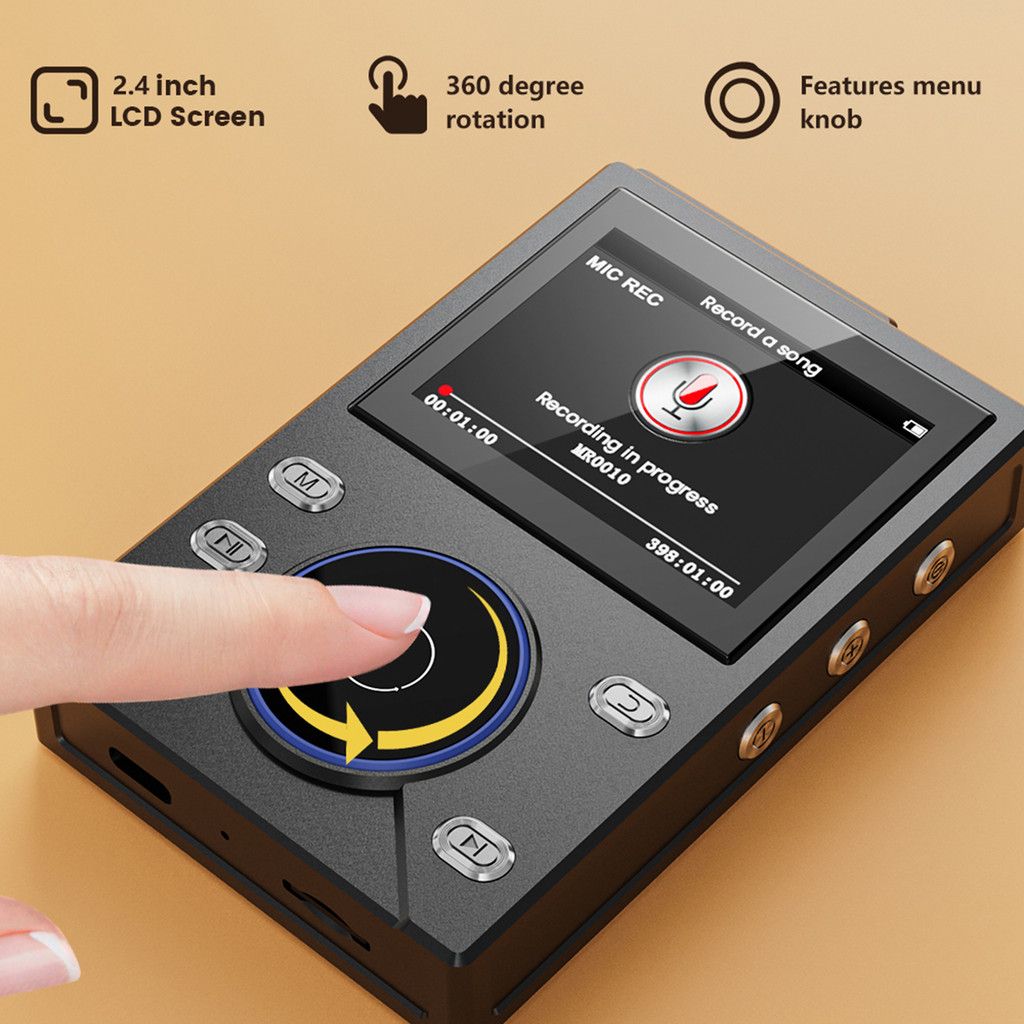 DSD Lossless Player 2.4 Inch LCD Screen Portable Music Player Lightweight Walkman Audio Player for
