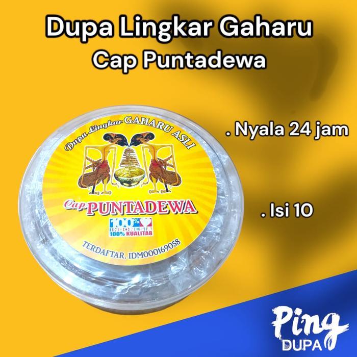 Dupa Lingkar Gaharu Cap Puntadewa Nyala 24 Jam